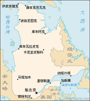 加拿大魁北克省历史地图,加拿大魁北克的历史