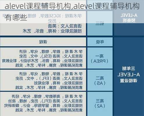 alevel课程辅导机构,alevel课程辅导机构有哪些