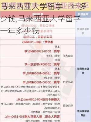 马来西亚大学留学一年多少钱,马来西亚大学留学一年多少钱