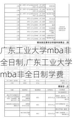 广东工业大学mba非全日制,广东工业大学mba非全日制学费