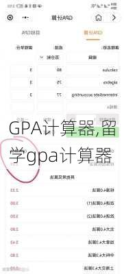 GPA计算器,留学gpa计算器