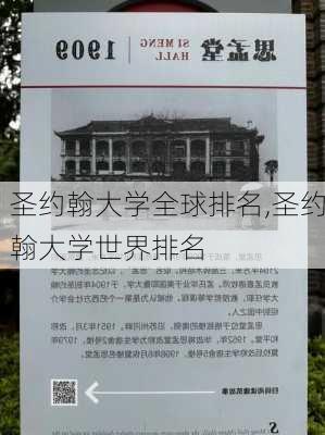 圣约翰大学全球排名,圣约翰大学世界排名