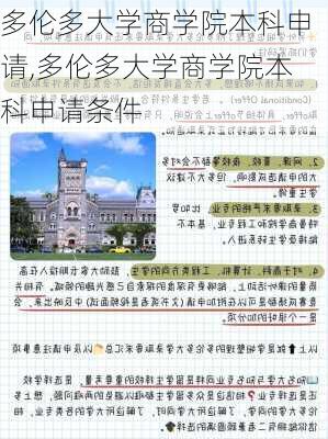 多伦多大学商学院本科申请,多伦多大学商学院本科申请条件