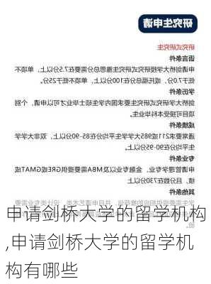 申请剑桥大学的留学机构,申请剑桥大学的留学机构有哪些