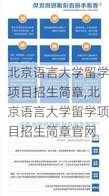 北京语言大学留学项目招生简章,北京语言大学留学项目招生简章官网