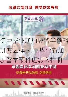 初中毕业新加坡留学预科班怎么样,初中毕业新加坡留学预科班怎么样啊