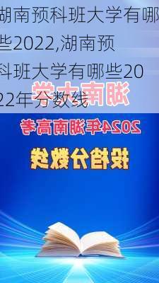 湖南预科班大学有哪些2022,湖南预科班大学有哪些2022年分数线