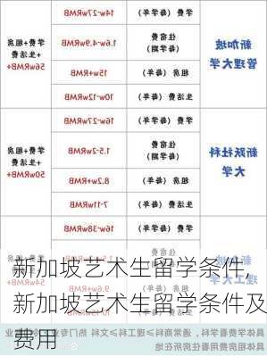 新加坡艺术生留学条件,新加坡艺术生留学条件及费用