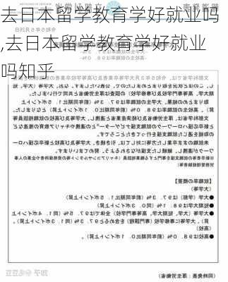 去日本留学教育学好就业吗,去日本留学教育学好就业吗知乎