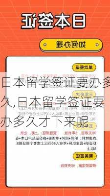 日本留学签证要办多久,日本留学签证要办多久才下来呢