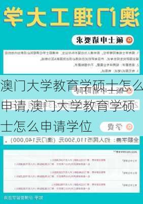 澳门大学教育学硕士怎么申请,澳门大学教育学硕士怎么申请学位