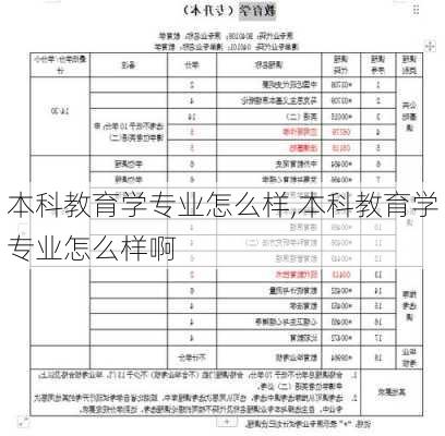 本科教育学专业怎么样,本科教育学专业怎么样啊