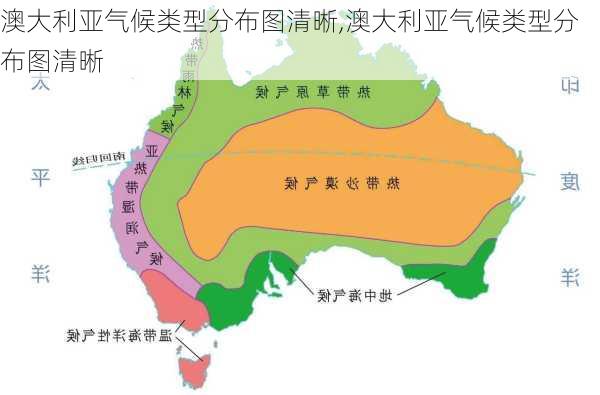 澳大利亚气候类型分布图清晰,澳大利亚气候类型分布图清晰