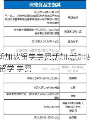 新加坡留学学费新加,新加坡 留学 学费