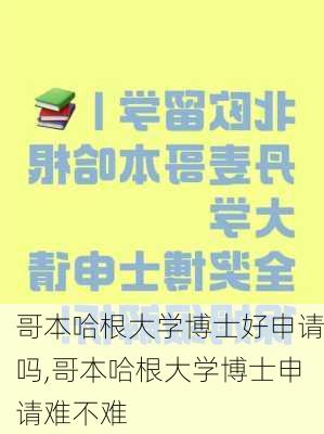 哥本哈根大学博士好申请吗,哥本哈根大学博士申请难不难