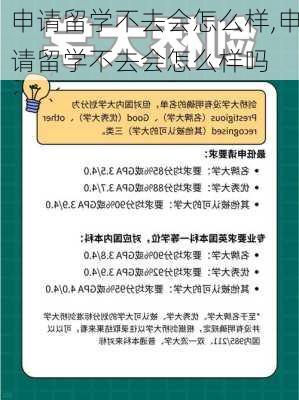 申请留学不去会怎么样,申请留学不去会怎么样吗