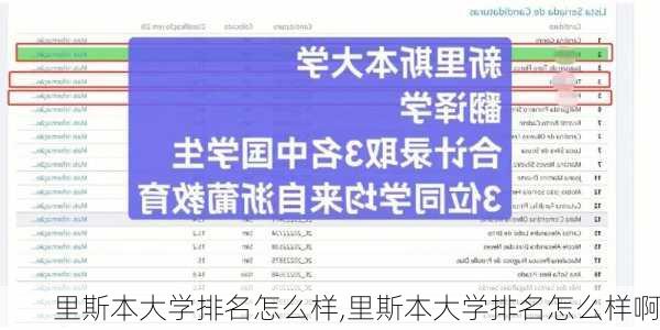 里斯本大学排名怎么样,里斯本大学排名怎么样啊