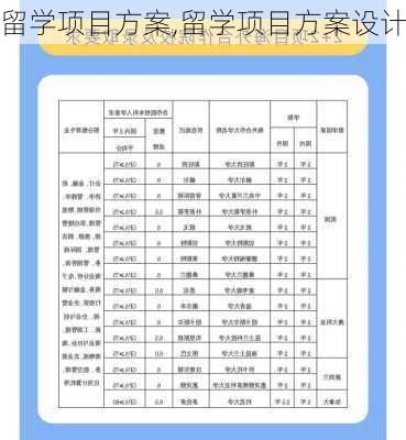 留学项目方案,留学项目方案设计