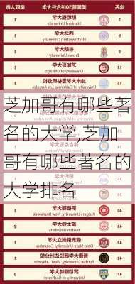 芝加哥有哪些著名的大学,芝加哥有哪些著名的大学排名