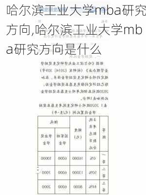 哈尔滨工业大学mba研究方向,哈尔滨工业大学mba研究方向是什么