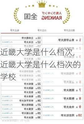 近畿大学是什么档次,近畿大学是什么档次的学校