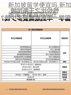 新加坡留学便宜吗,新加坡留学便宜吗现在