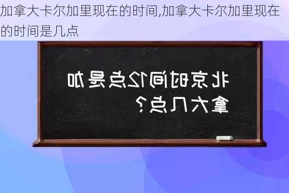 加拿大卡尔加里现在的时间,加拿大卡尔加里现在的时间是几点