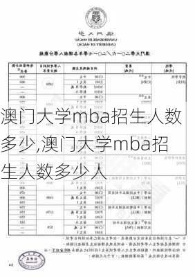 澳门大学mba招生人数多少,澳门大学mba招生人数多少人