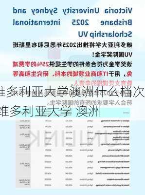 维多利亚大学澳洲什么档次,维多利亚大学 澳洲