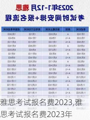 雅思考试报名费2023,雅思考试报名费2023年