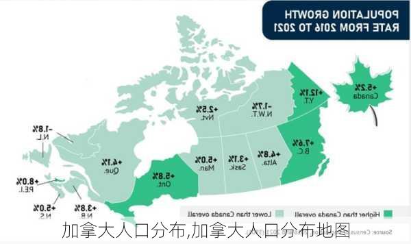 加拿大人口分布,加拿大人口分布地图