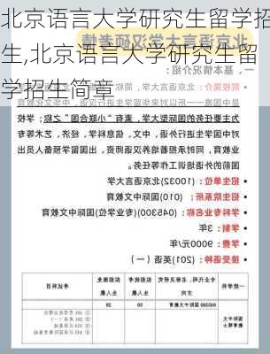 北京语言大学研究生留学招生,北京语言大学研究生留学招生简章