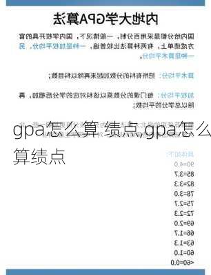 gpa怎么算 绩点,gpa怎么算绩点