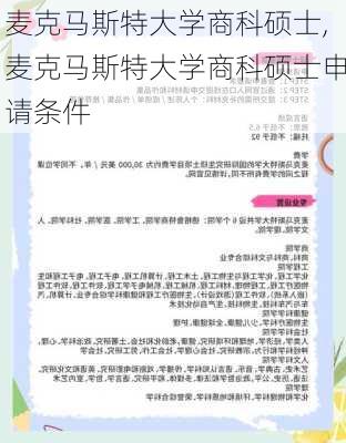 麦克马斯特大学商科硕士,麦克马斯特大学商科硕士申请条件