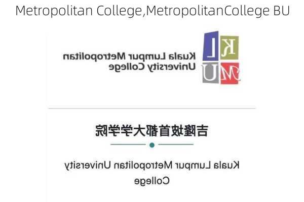 Metropolitan College,MetropolitanCollege BU