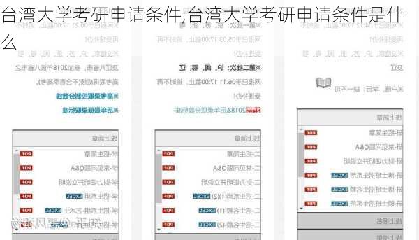 台湾大学考研申请条件,台湾大学考研申请条件是什么