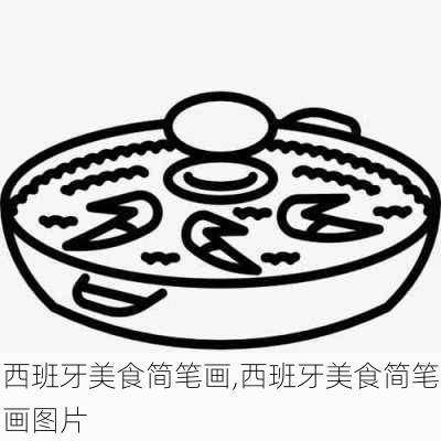 西班牙美食简笔画,西班牙美食简笔画图片