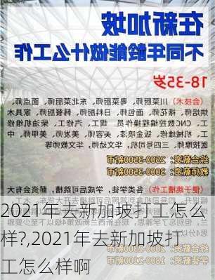 2021年去新加坡打工怎么样?,2021年去新加坡打工怎么样啊