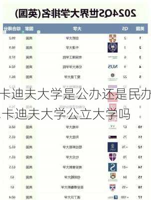 卡迪夫大学是公办还是民办,卡迪夫大学公立大学吗