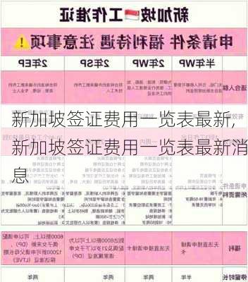 新加坡签证费用一览表最新,新加坡签证费用一览表最新消息