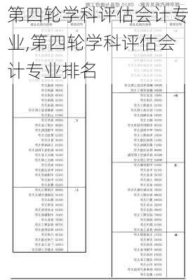 第四轮学科评估会计专业,第四轮学科评估会计专业排名