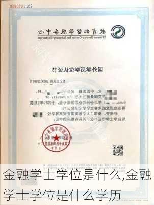 金融学士学位是什么,金融学士学位是什么学历