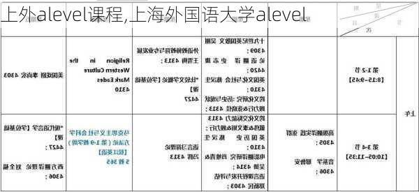 上外alevel课程,上海外国语大学alevel