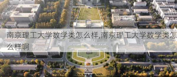 南京理工大学数学类怎么样,南京理工大学数学类怎么样啊