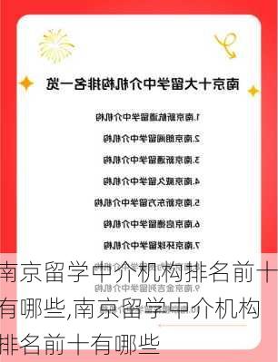 南京留学中介机构排名前十有哪些,南京留学中介机构排名前十有哪些