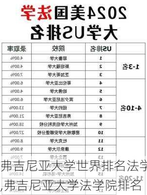 弗吉尼亚大学世界排名法学,弗吉尼亚大学法学院排名