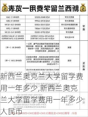 新西兰奥克兰大学留学费用一年多少,新西兰奥克兰大学留学费用一年多少人民币