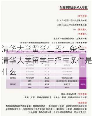 清华大学留学生招生条件,清华大学留学生招生条件是什么