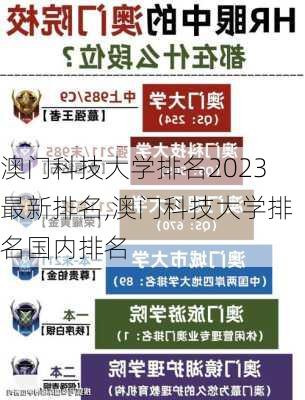 澳门科技大学排名2023最新排名,澳门科技大学排名国内排名