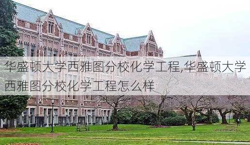 华盛顿大学西雅图分校化学工程,华盛顿大学西雅图分校化学工程怎么样